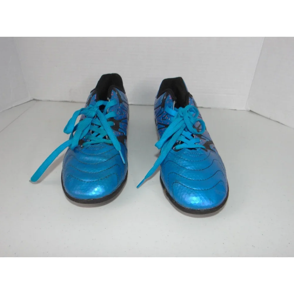 Tiebao S75523 Mens Indoor Soccer Cleats Blue Black Orange Size US 7 EUR 39